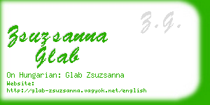 zsuzsanna glab business card